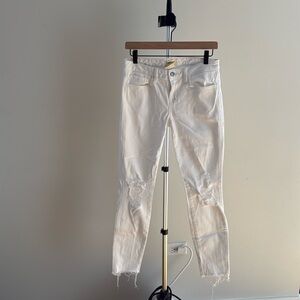 L'Agence White Skinny Jeans (Size 28)